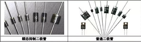 瞬態抑制二極管、普通二極管 瞬態抑制二極管、普通二極管